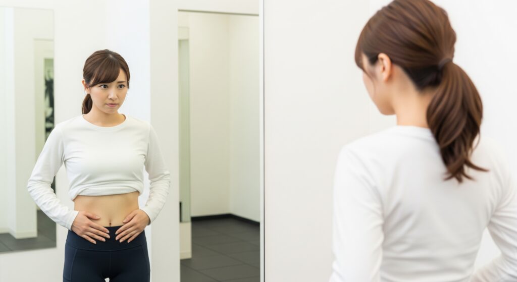 結婚式のための追い込みダイエットが成功するか不安な花嫁