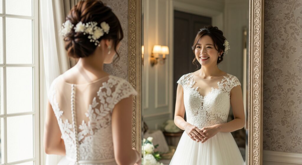 結婚式に向けて痩せたい花嫁が当日を理想の姿で迎えた様子