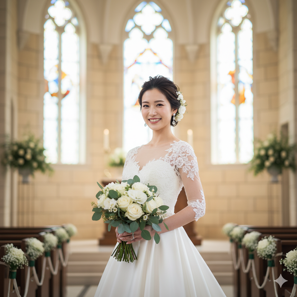 結婚式に向けてのダイエットの後悔 を乗り越え、自信を持ってドレス姿を披露する花嫁